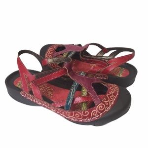 CORKYS ELITE | boho open weave shoes colorful sz 9